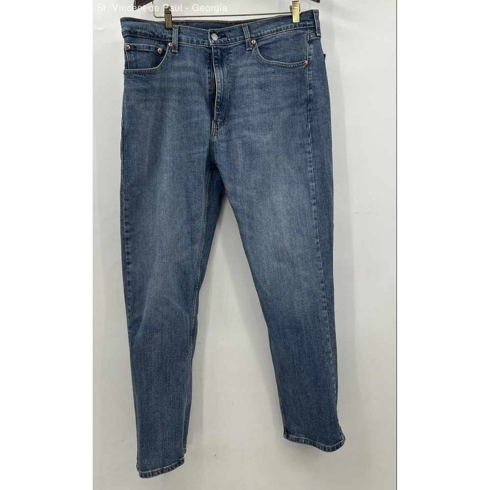 Levi's 505 Regular Fit Straight Leg Jeans 38x32 Blue Medium Wash